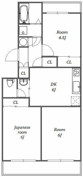 所沢メゾン1号館の物件間取画像