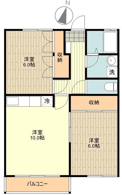 武蔵関マンション5号棟の物件間取画像