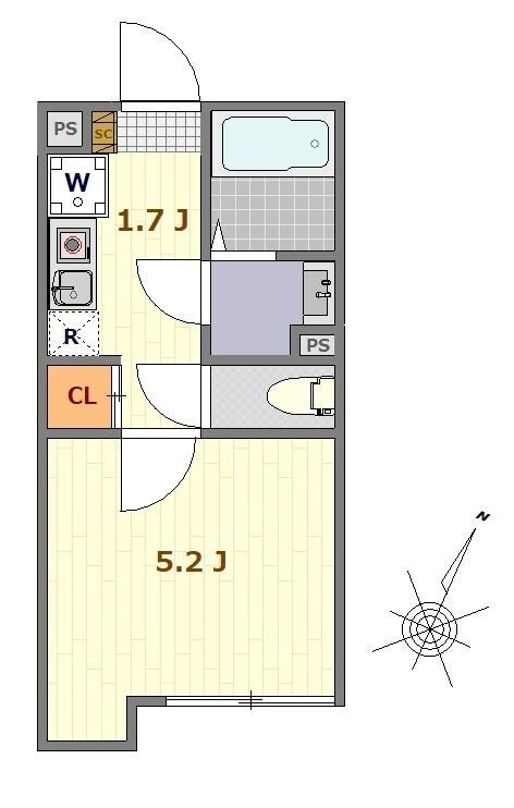 ヴァンガードハイツ東村山の物件間取画像