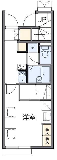 レオパレスブルーメの物件間取画像