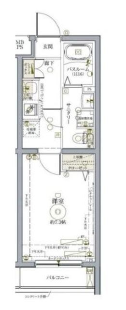 クレヴィスタ練馬武蔵関の物件間取画像