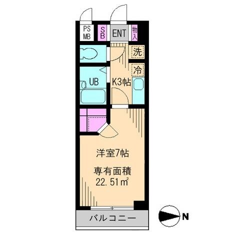 ビイルーム小金井の物件間取画像