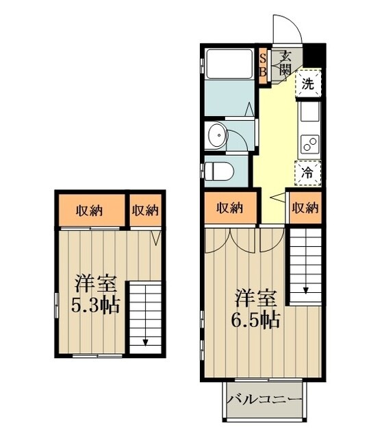 グランドールアベニュの物件間取画像