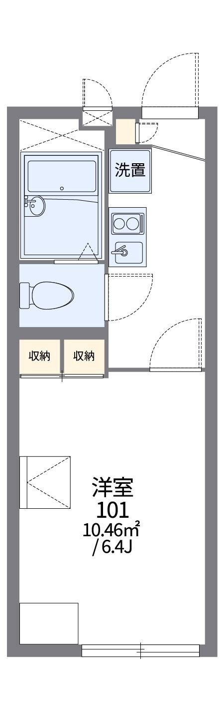 レオパレス鶴ヶ島の物件間取画像