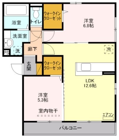アミティエ Iの物件間取画像