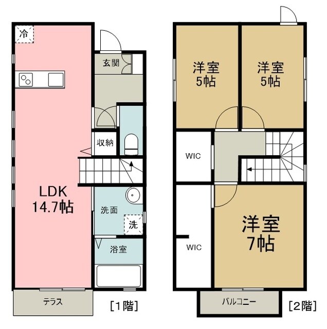 東村山市久米川町5丁目戸建の物件間取画像