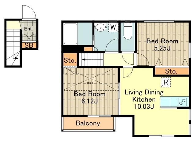 Bene多摩蘭坂の物件間取画像