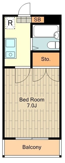 フラットウエストIの物件間取画像