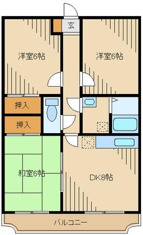 マンションラメールの物件間取画像