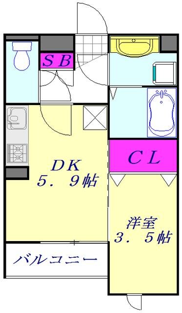 SAMIA川口元郷の物件間取画像