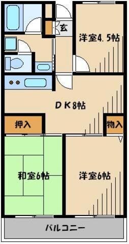 セントエルモ武蔵浦和の物件間取画像