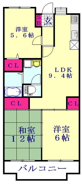ファミール東川口の物件間取画像