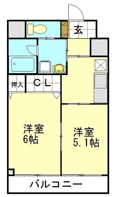 ザ イースト スクエアの物件間取画像