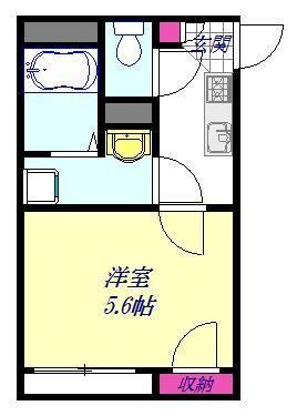 クレイノメトロノーム坂下の物件間取画像