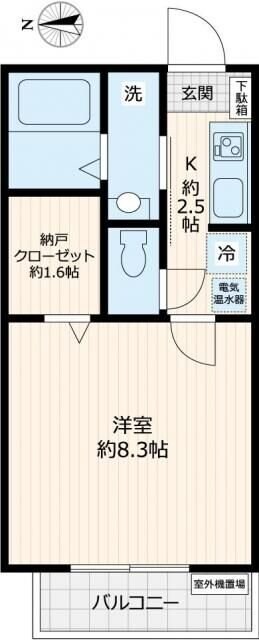 サニーサイドの物件間取画像