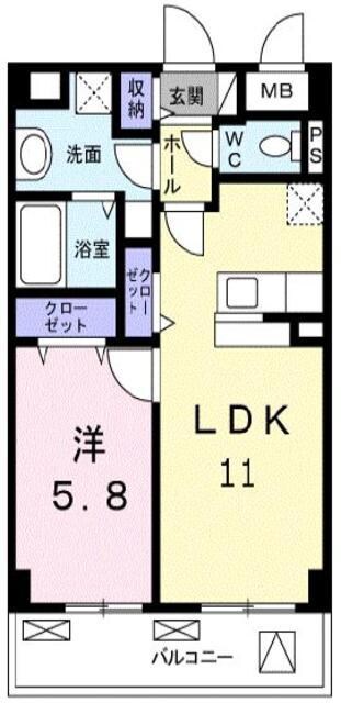 アンジェラ 天神橋の物件間取画像