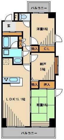 プロスペクト浦和常盤の物件間取画像