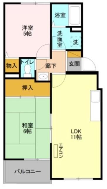 メゾンセピア Cの物件間取画像