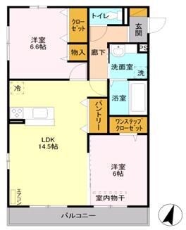 グリーンレジデンス葉月の物件間取画像