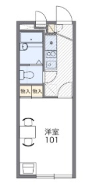 レオパレスパヴィヨン ブランの物件間取画像