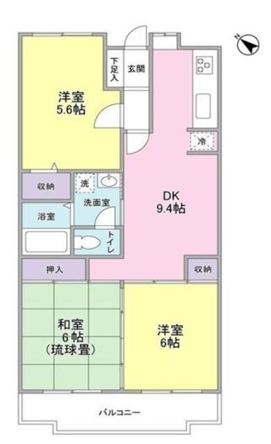 ファミール東川口の物件間取画像
