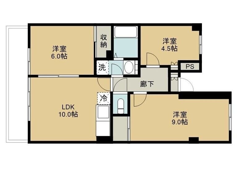 ビューラー千間台の物件間取画像