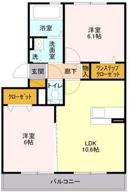 レイクガーデンの物件間取画像