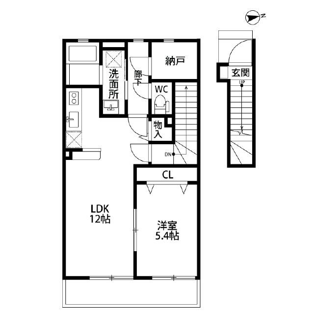 アムール新町の物件間取画像