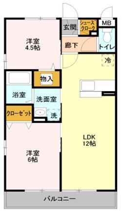 キャッソル嵯峨の物件間取画像