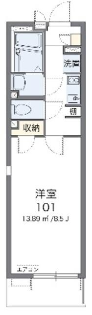 レオネクストヴァレッタの物件間取画像