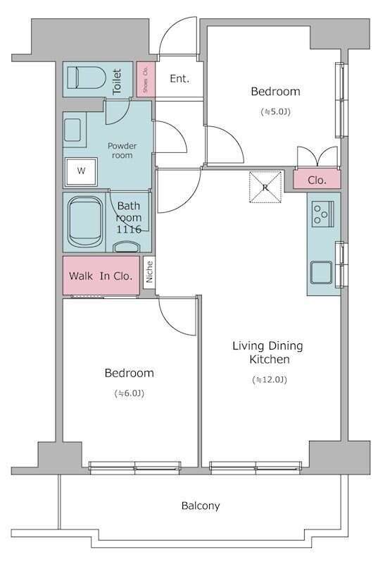 チェスターハウス川口の物件間取画像