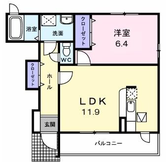 リガーレユーユー 2番館の物件間取画像