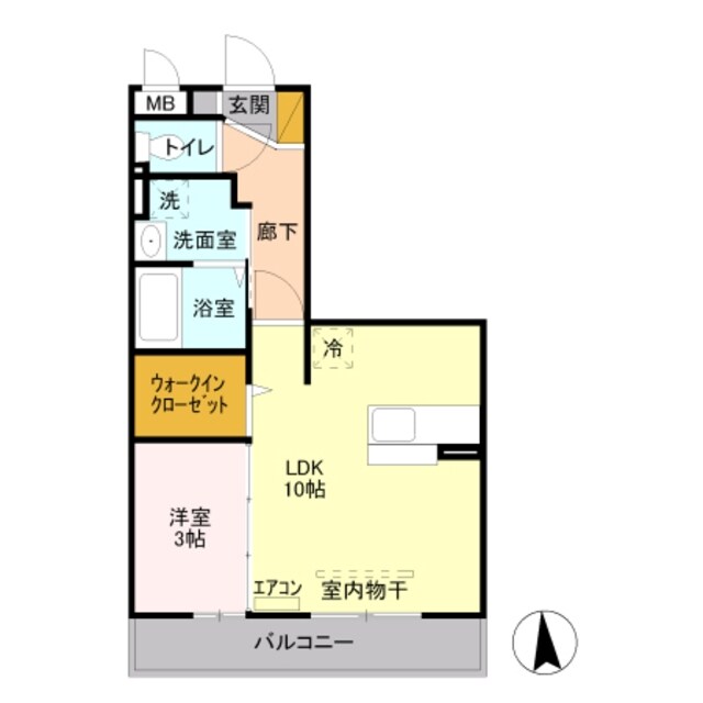 ルーヴル三橋 Aの物件間取画像