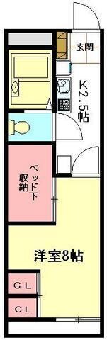 レオパレスマシューIの物件間取画像