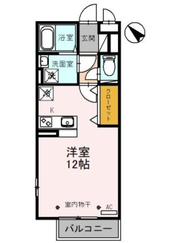 セジュール木本 Aの物件間取画像