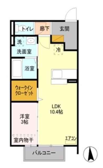 フォッサート・トレ 弐番館の物件間取画像