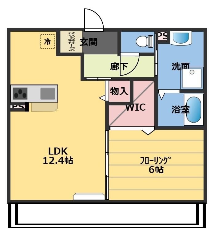 サニーフラット3の物件間取画像