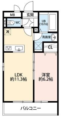 リコルテ北大宮の物件間取画像