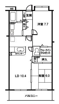 ヴァンテアンの物件間取画像