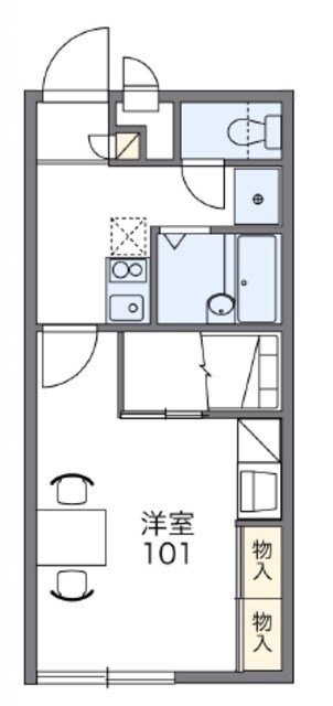 レオパレスSHIMADA弐番館の物件間取画像
