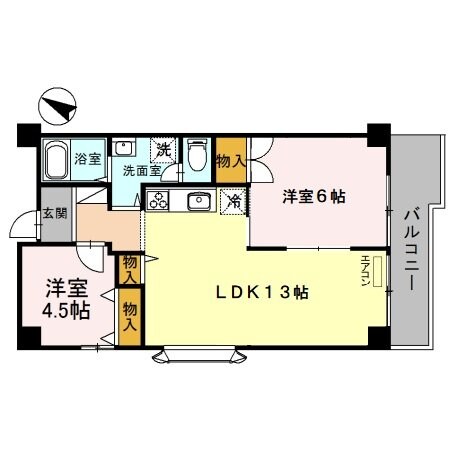 アベニールクニヤの物件間取画像