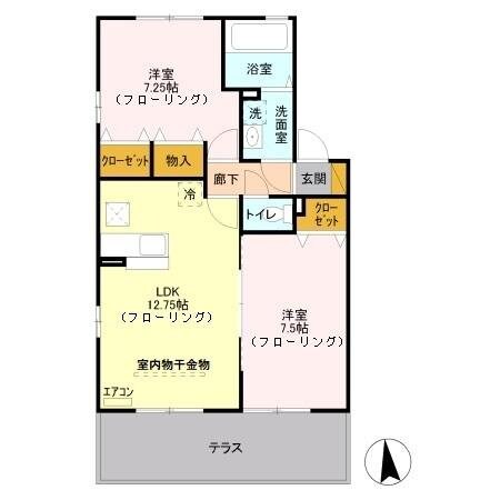 ハウスオブハート Iの物件間取画像