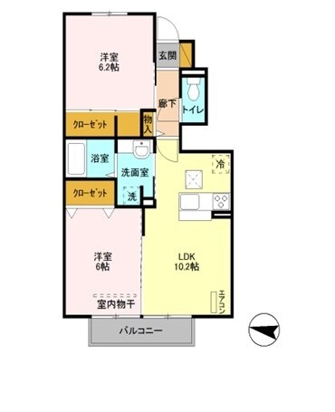 エクレール曲本の物件間取画像