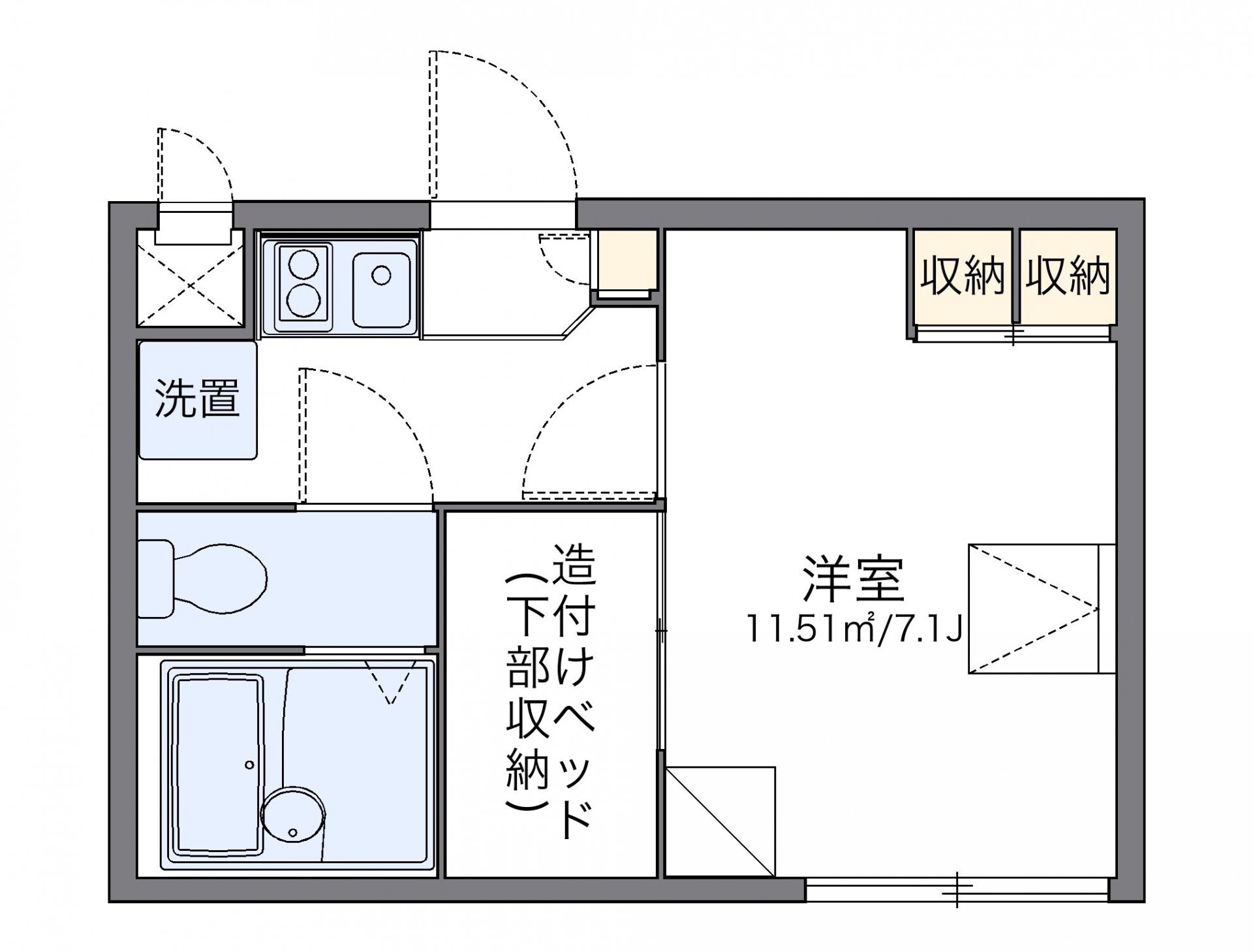 レオパレスグレイスの物件間取画像