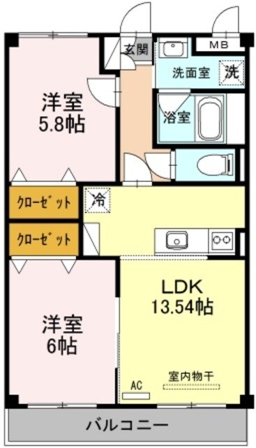 桜コートの物件間取画像