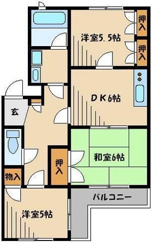 ジュネス桜田の物件間取画像