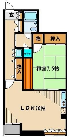 ヴィラ栄和の物件間取画像
