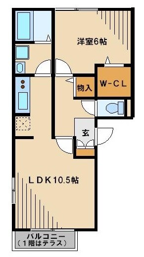 メゾンソレイユの物件間取画像