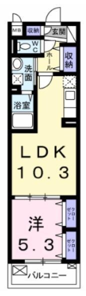 Kヴェストの物件間取画像