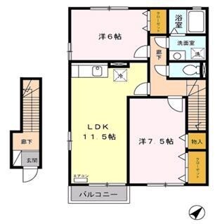 レガーロ Bの物件間取画像
